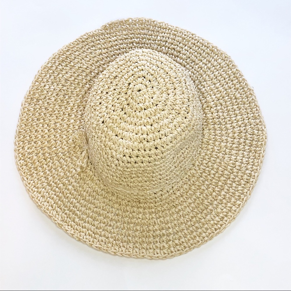 Baby Gap Factory Natural Straw Floppy Sun Hat - Picture 3 of 5